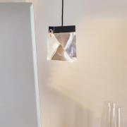 Fabbian Tripla LED-hengelampe, krystall, antrasitt