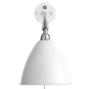 GUBI Bestlite BL7 vegglampe, krom/hvit