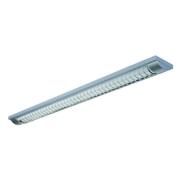 LED-rasterlampe 444 med G13/T8, sølv