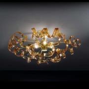 Ravgul taklampe AMBER, 60 cm i diameter