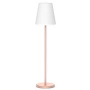 Newgarden Lola Slim 120 solcellegulvlampe i rosa gull