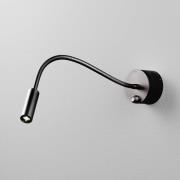 EGG DLS LED-vegglampe Zooom T Flex, 2700K, svart