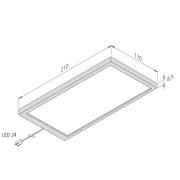 LED-benkbelysning Sky 3 stk 3 000 K rustfritt stål