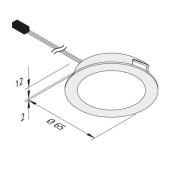 LED-møbelbelysning Dynamic FAR 58 stål 3W CCT