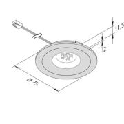 LED-møbelspot AR 68 4W svart 2 700 K