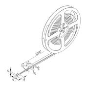 LED-stripe Basic-Tape F, IP54, 2 700 K, lengde 500 cm