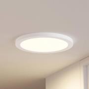 Prios LED-taklampe Aureka, bevegelsessensor, Ø 33 cm, hvit