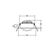 BRUMBERG LED-downlight, 38° rund titan 2 700 K