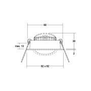 BRUMBERG BB05 innfelt RC driver kantet hvit glans