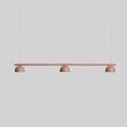 Northern Blush LED-hengelampe, 3 lyskilder, beige