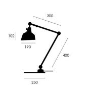 midgard modular TYP 551 bordlampe hvit 60 cm