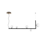 Ideal Lux LED-hendellampe Birds, metall, svart, 5 lamper