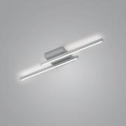 LED-taklampe Nouri up/down 2 lyskilde nikkel