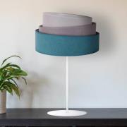 Bordlampe Pastell Trio turkis/grå/lysegrå H50cm