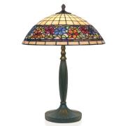 Flora bordlampe i Tiffanystil, åpen i bunnen, 62cm