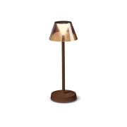 Ideal Lux Lolita LED-terrasselampe, batteri kaffe