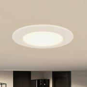 Prios LED-innbyggingslampe Rida, sett med 3 stk, hvit, 12 cm, CCT, IP4...