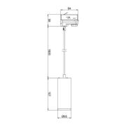 LED-pendellampe Lucea 3-krets 10W svart