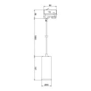 LED-pendellampe Lucea 3-krets 10 W hvit