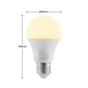 LED-pære E27 A60 9,5W 3 000 K opal 3 stk