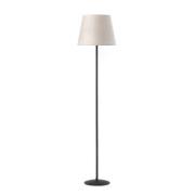 Loris gulvlampe, svart, sandbeige skjerm