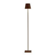 Zafferano Poldina L gulvlampe batteri IP54 corten