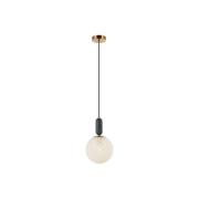 Polly pendellampe med glasskjerm og marmor Ø20cm