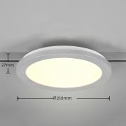 LED-taklampe Camillus DUOline, Ø 26 cm, titan