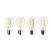 Prios Smart LED Filament E27 7W dimbar CCT Tuya sett med 4 stk