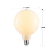 LED-pære E27 6W 2 700 K G125 dimbar opal 2stk