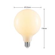 LED-pære E27 8W 2 700 K G125 dimbar opal 3stk