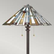 Gulvlampe Maybeck i Tiffany-design