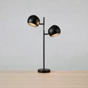 Bordlampe Edgar, 2 lyskilder, svart