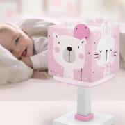 Dalber Baby Jungle bordlampe til barnerom, rosa