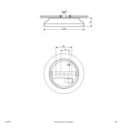 EVN Catino LED-taklampe, CCT, 25 cm