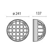 Utevegglampe Eko+21/G, E27, metallisk antrasitt