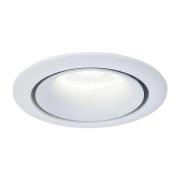 Yin downlight med ramme av aluminium hvit