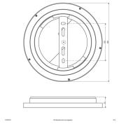 EVN ALR LED-panel hvit 12W Ø25cm 3 000K