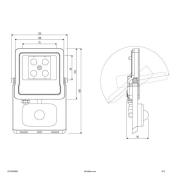 EVN Panthera utespot sensor IP44 10W 4 000K