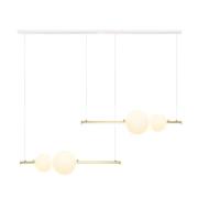 LED-hengelampe 22235 Lengde 105 cm gull/hvit/opal