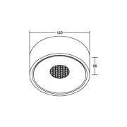 BRUMBERG Indy LED-taklampe, RC, hvit