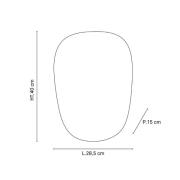 MARKET SET Vegglampe Screen 70's, 40 cm høy, jute, tekstil