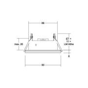 BRUMBERG Cover-Up-R modul IP44 rund, svart