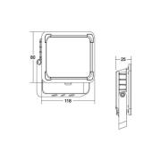 BRUMBERG Neo Mini LED-lyskaster, bredde 11,5 cm 3000K