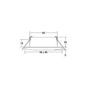 BRUMBERG Chooose LED-downlight kantet, hvit