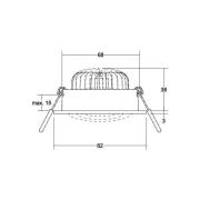 BRUMBERG BB34 LED-downlight ikke dimbar svart