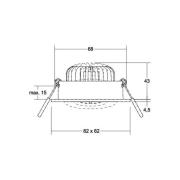 BRUMBERG BB38 LED-downlight ikke dimbar hvit