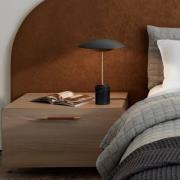 Beacon bordlampe Loft, svart, høyde 42 cm, marmorsokkel