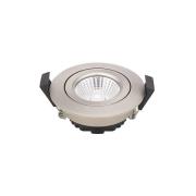 LED innfelt takspot Diled, Ø 8,5 cm, 6 W, Dim-To-Warm, stål