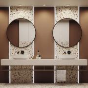 Maytoni Hoop innfellingslampe, kantet, hvit